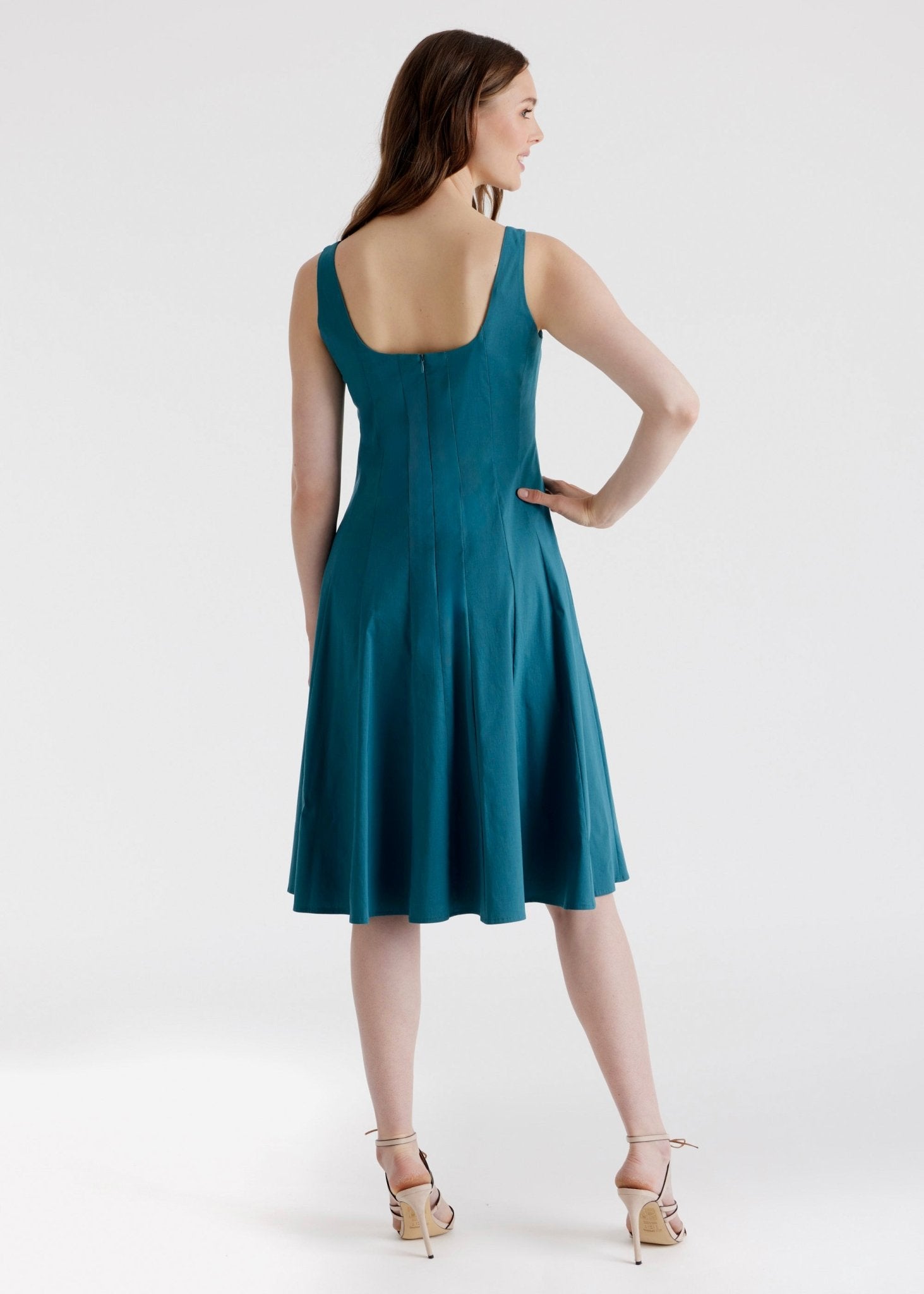 Kurzes, ausgestelltes Kleid MIASHY aus Baumwollmix mit Stretch - FOX'S - Fashion