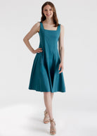 Kurzes, ausgestelltes Kleid MIASHY aus Baumwollmix mit Stretch - FOX'S - Fashion