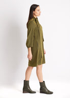 Kurzes Kleid PEKUNI aus fein geripptem Viskose-Mix - FOX'S-Fashion