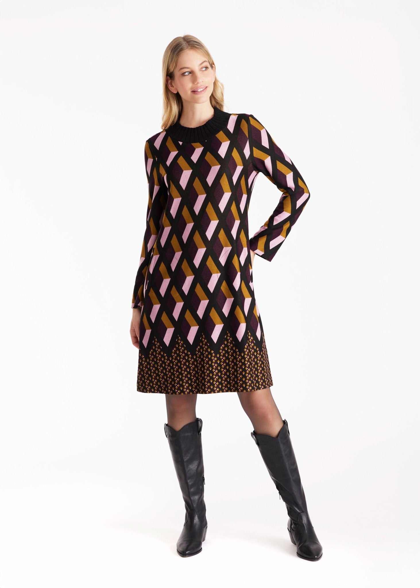 Kurzes Kleid QUBICON mit Stehkragen - FOX'S - Fashion
