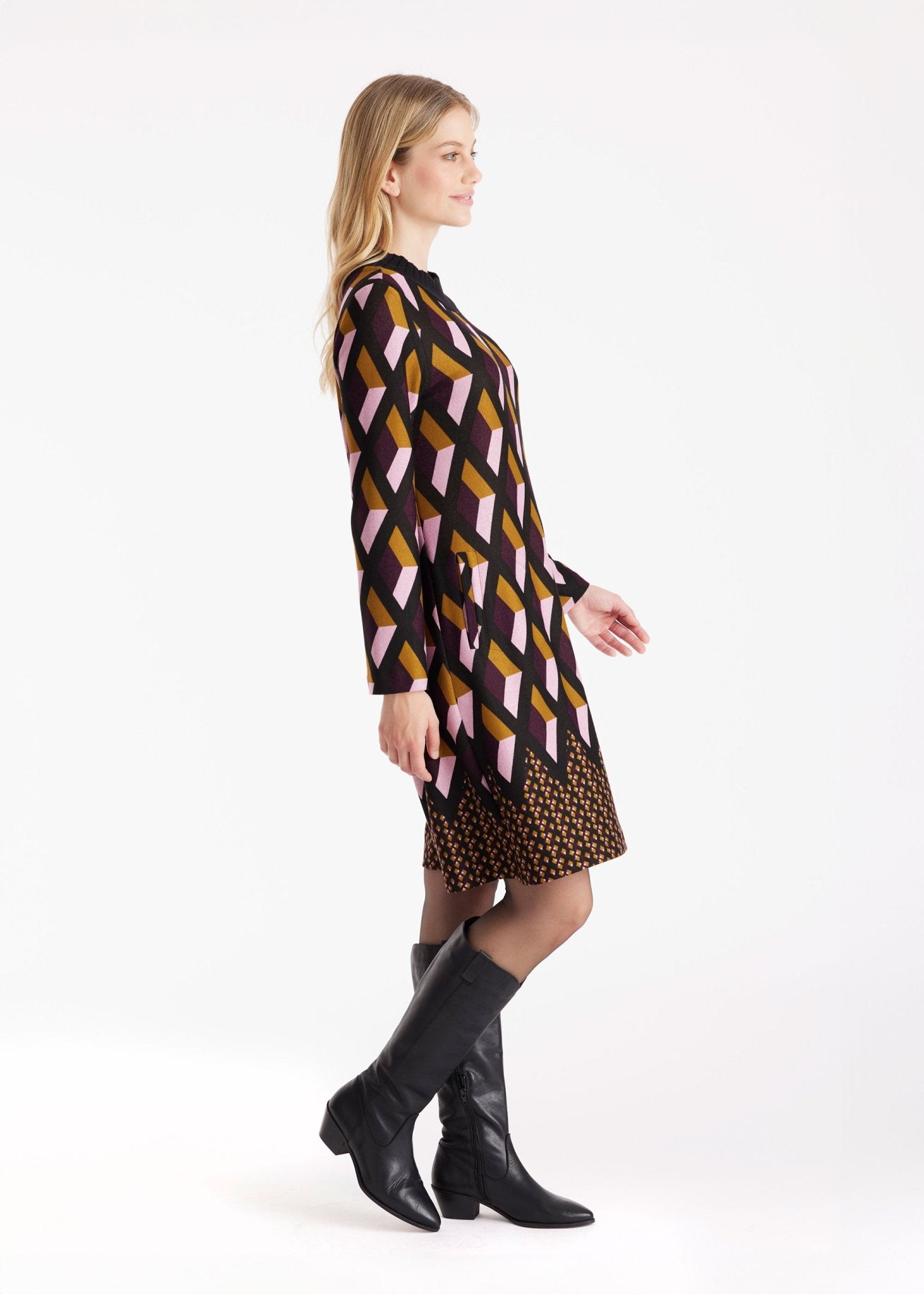 Kurzes Kleid QUBICON mit Stehkragen - FOX'S - Fashion