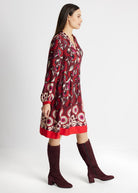 Kurzes Kleid VALUNA aus 100 % Viskose in leichter A-Linie - FOX'S-Fashion