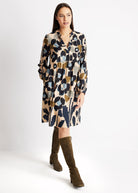 Kurzes Kleid VALUNA aus 100 % Viskose in leichter A-Linie - FOX'S-Fashion