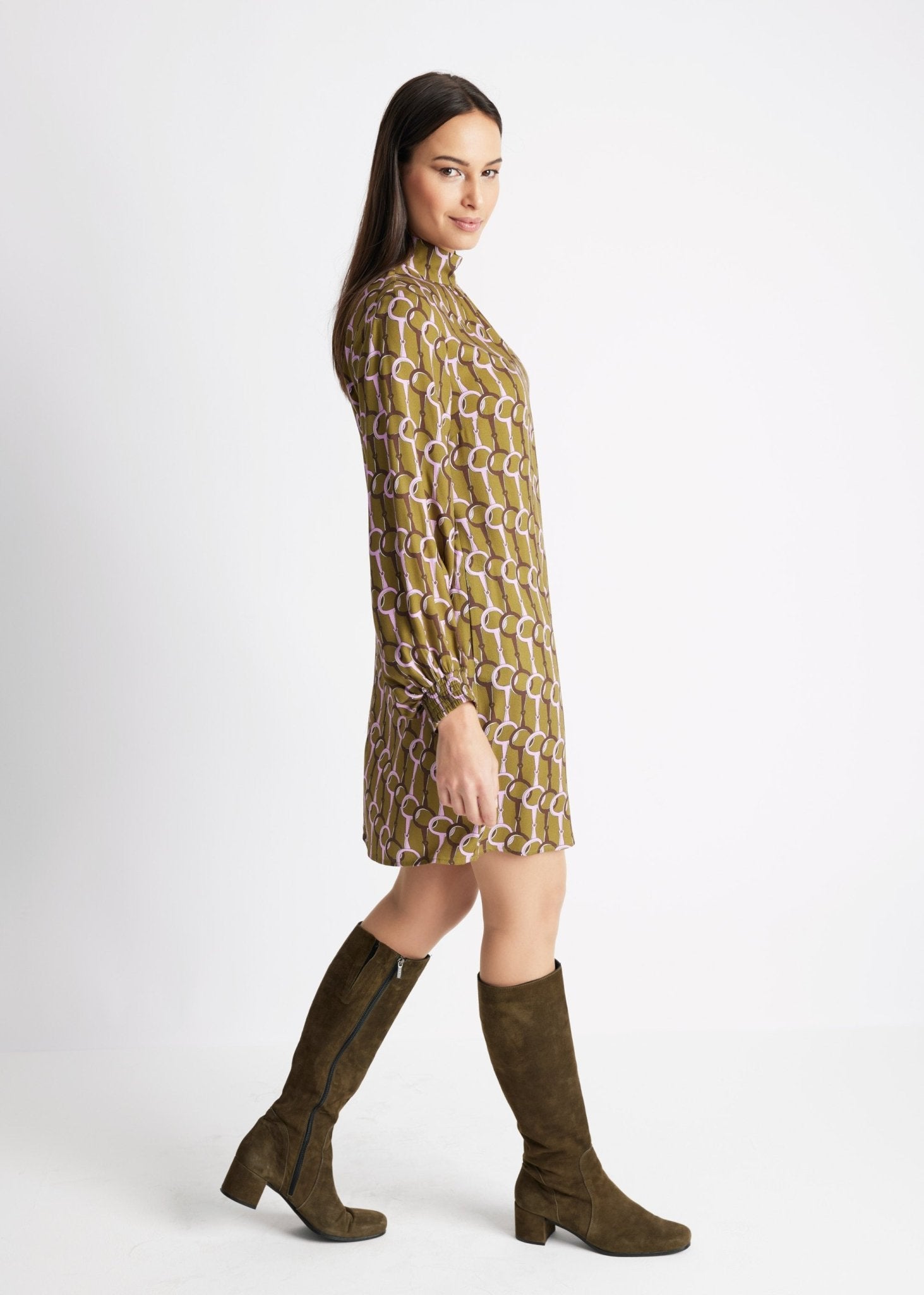 Kurzes Kleid VYBYLIA aus 100 % Viskose in A-Linie - FOX'S-Fashion