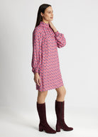 Kurzes Kleid VYBYLIA aus 100 % Viskose in A-Linie - FOX'S-Fashion