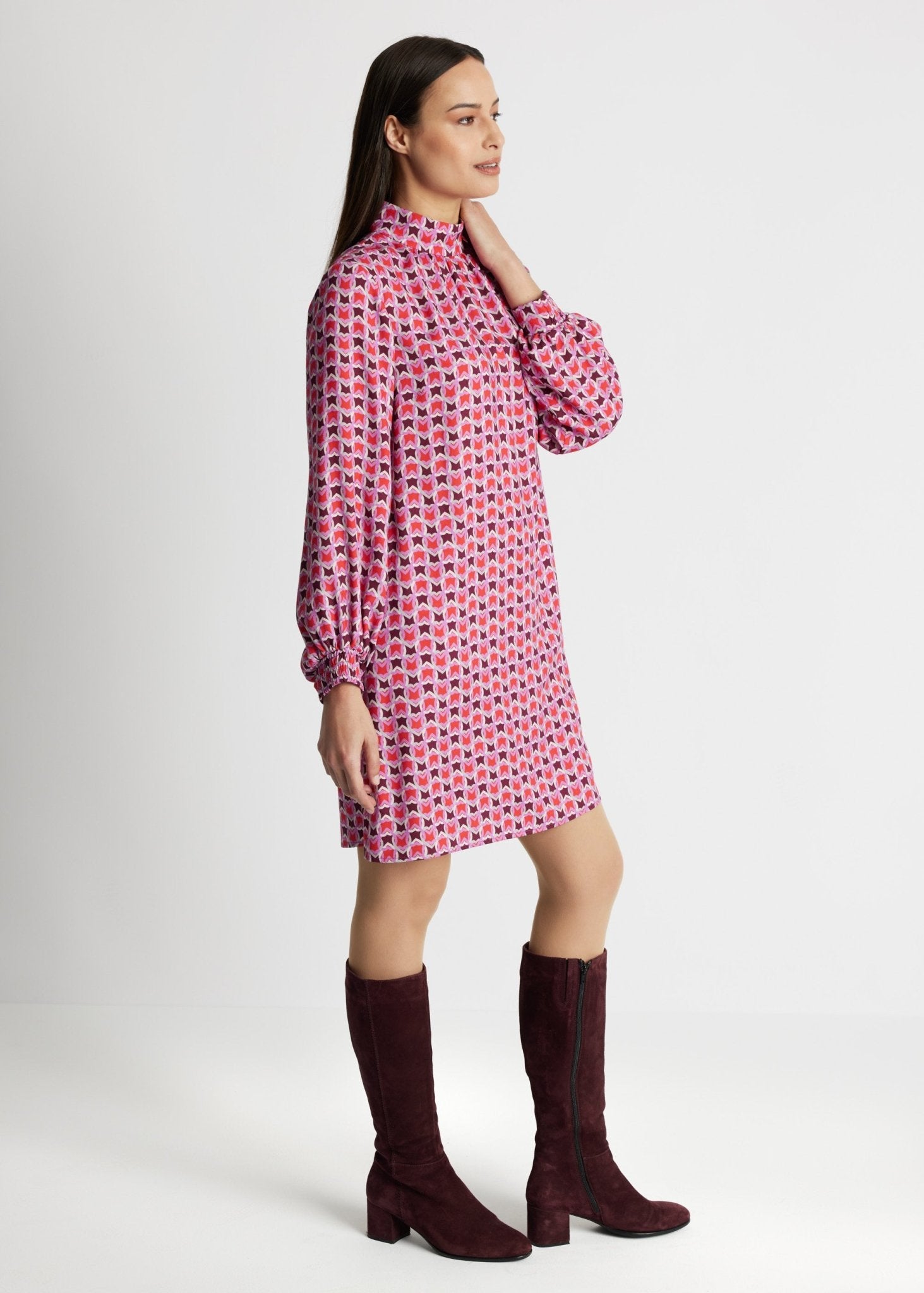 Kurzes Kleid VYBYLIA aus 100 % Viskose in A-Linie - FOX'S-Fashion