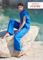 Lange Hose NAJUPI aus Viskose - Lyocell - Mix mit weitem Bein - FOX'S - Fashion