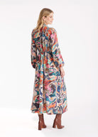 Langes Kleid DYOTI aus Tencel mit V - Ausschnitt - FOX'S - Fashion