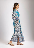 Langes, tailliertes Kleid YIJE aus 100 % Baumwolle - FOX'S - Fashion