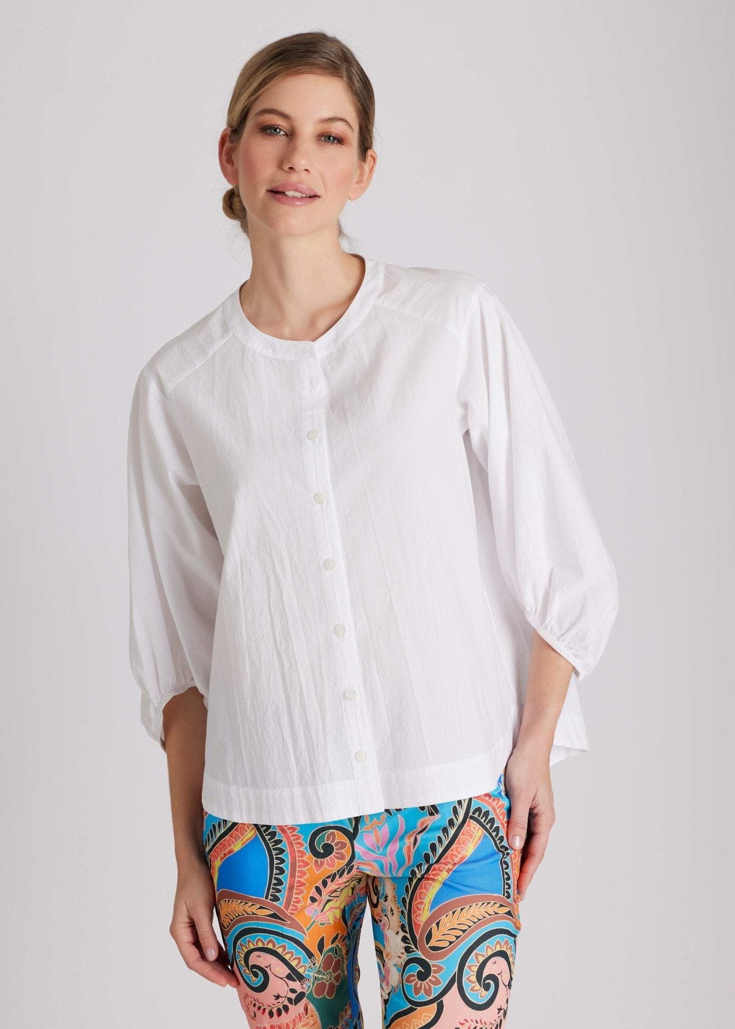 Legere Bluse BLOMBERGA aus 100 % Baumwolle - FOX'S - Fashion