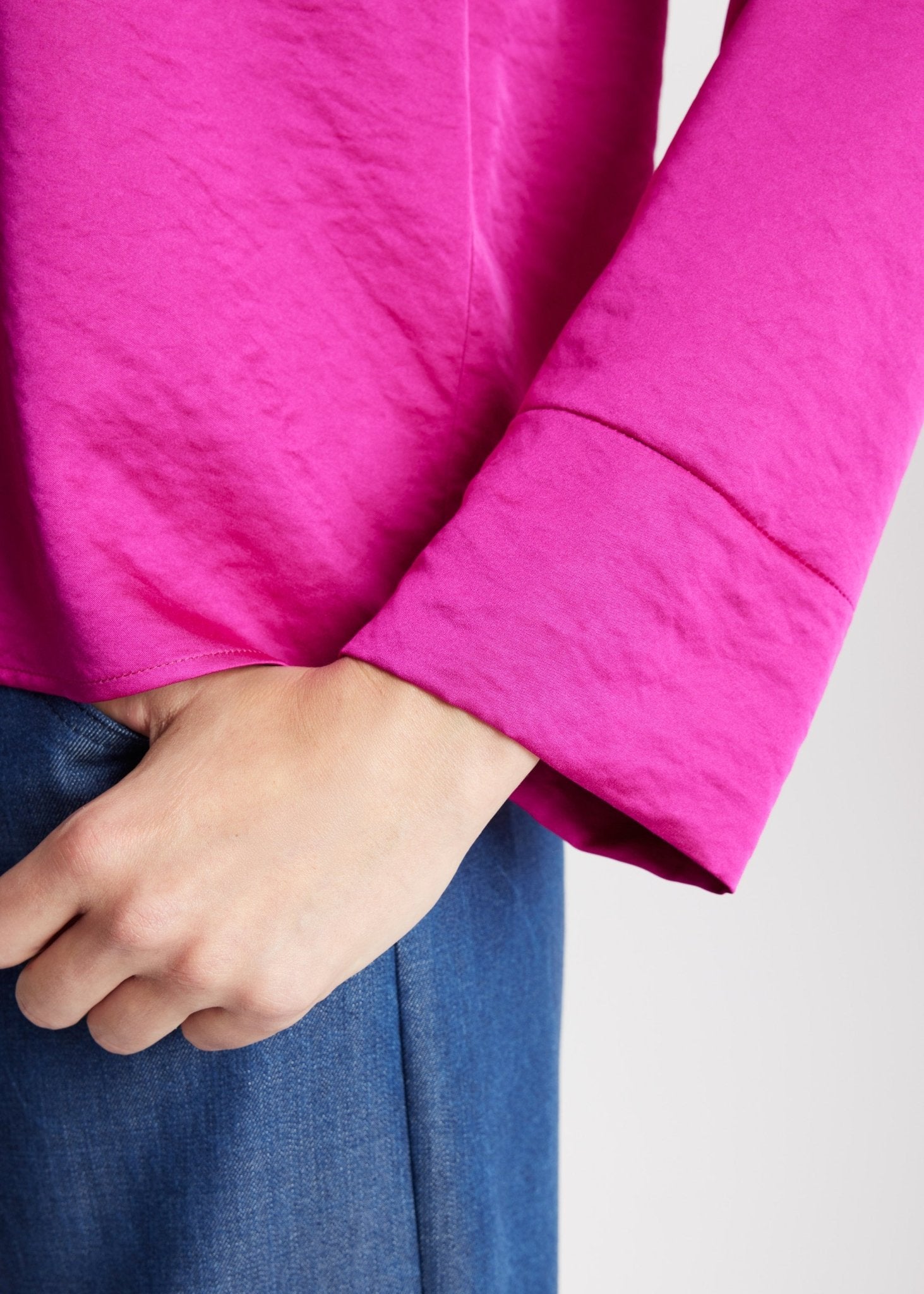 Legere Bluse GLYNCH aus Viskose-Mix mit Rückenpasse - FOX'S-Fashion