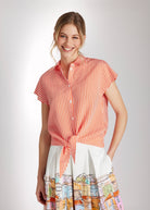 Legere Bluse GYRINA aus Modal mit Bindedetail - FOX'S - Fashion