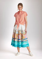 Legere Bluse GYRINA aus Modal mit Bindedetail - FOX'S - Fashion