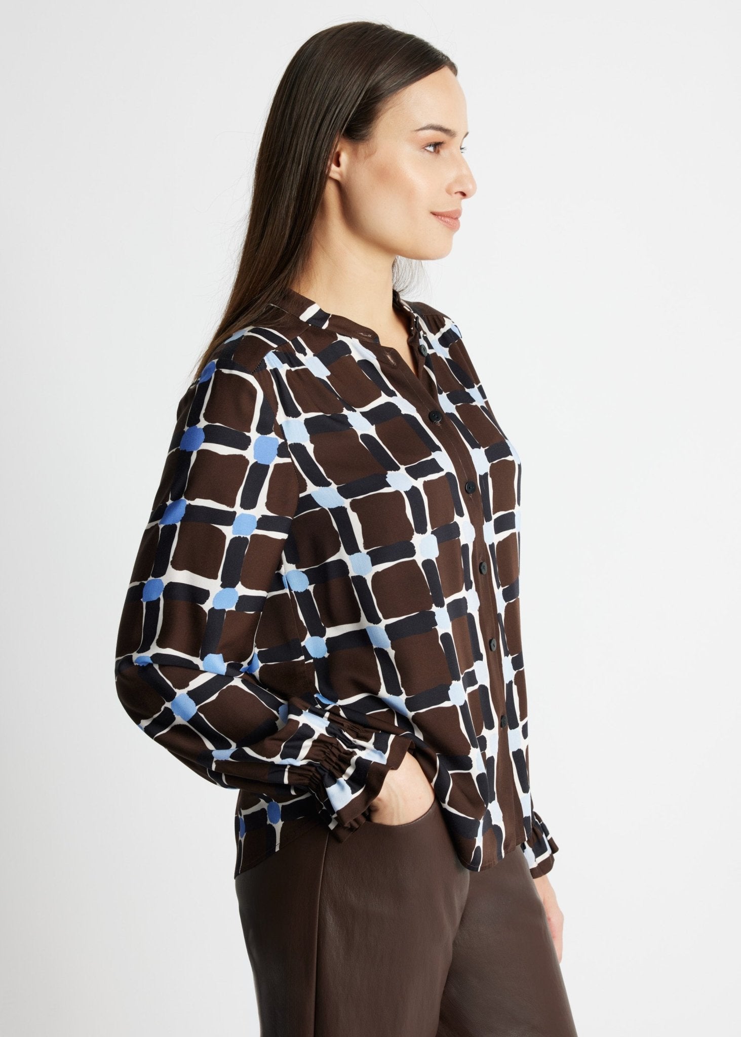 Legere Bluse VALYRA aus 100 % Viskose - FOX'S-Fashion