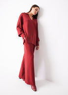 Legere Hose INANA aus Viskose-Mix mit Stretch - FOX'S-Fashion