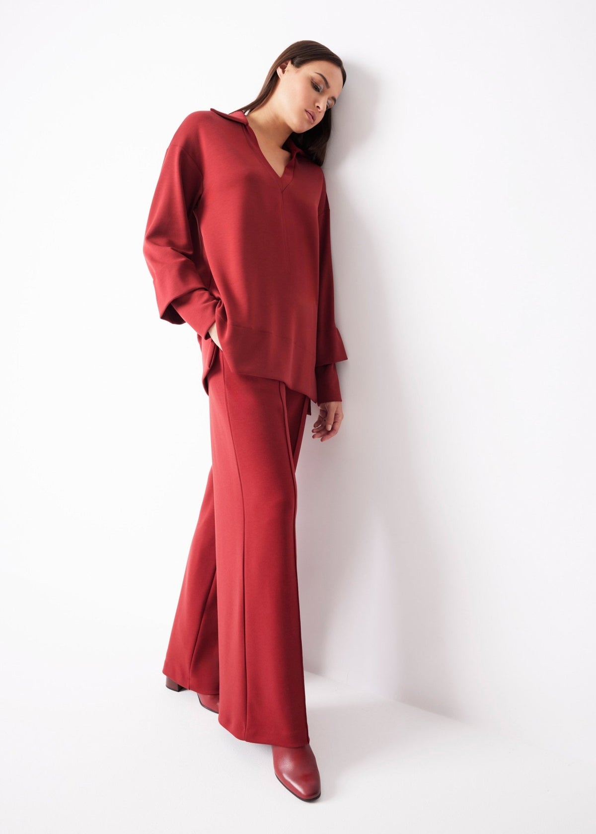 Legere Hose INANA aus Viskose-Mix mit Stretch - FOX'S-Fashion