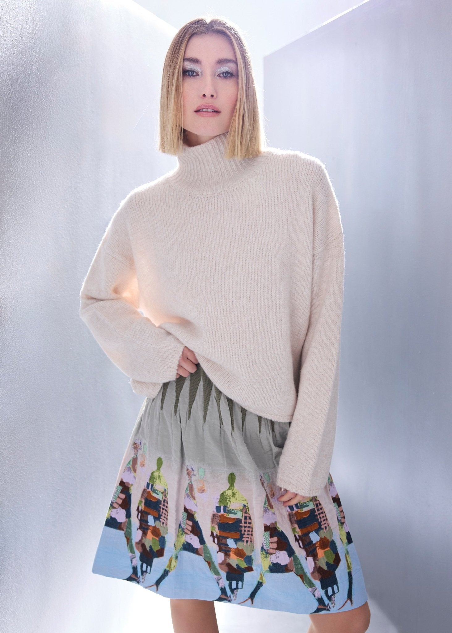Legerer Strickpullover DEROLY aus Schurwolle - FOX'S-Fashion