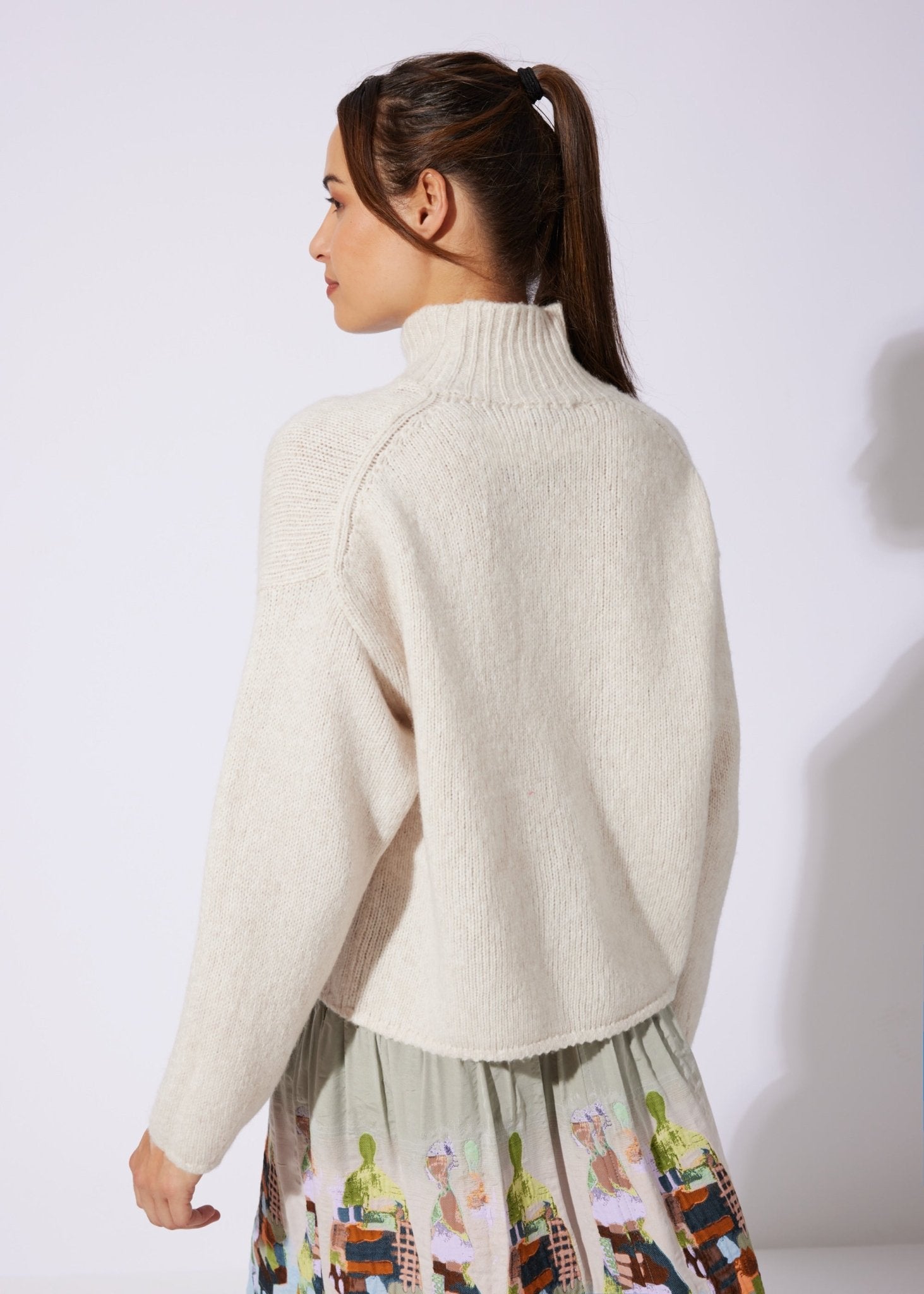 Legerer Strickpullover DEROLY aus Schurwolle - FOX'S-Fashion