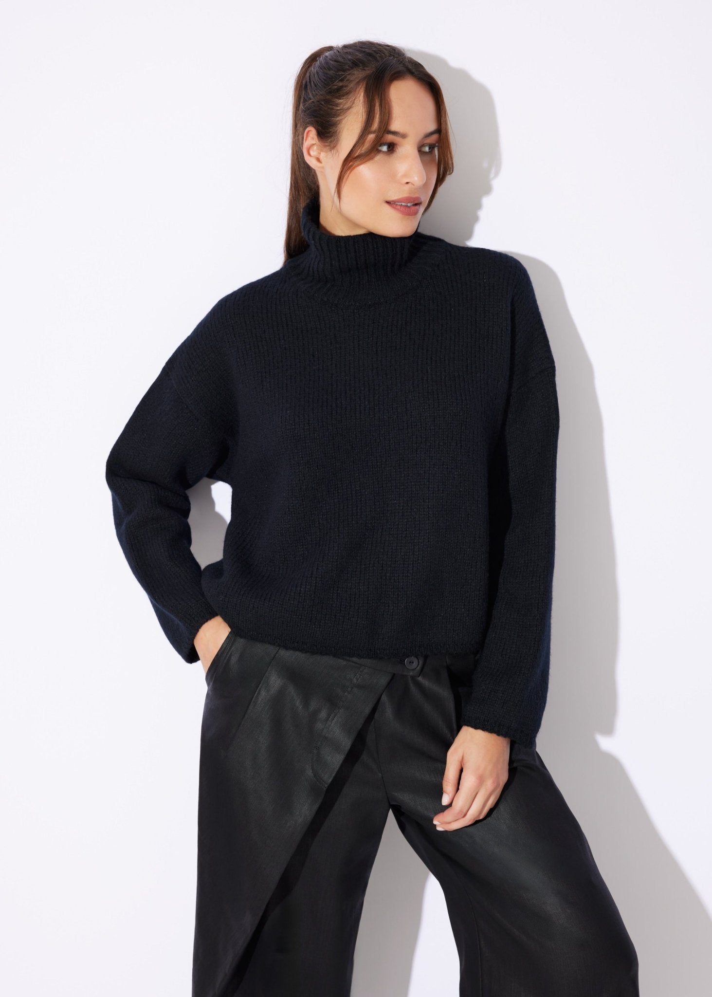 Legerer Strickpullover DEROLY aus Schurwolle - FOX'S-Fashion
