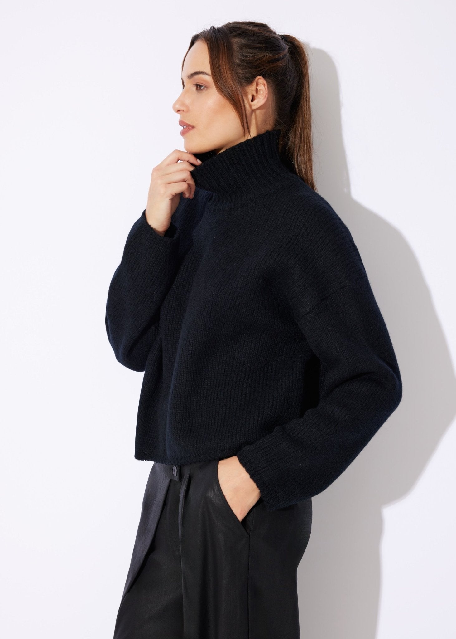 Legerer Strickpullover DEROLY aus Schurwolle - FOX'S-Fashion