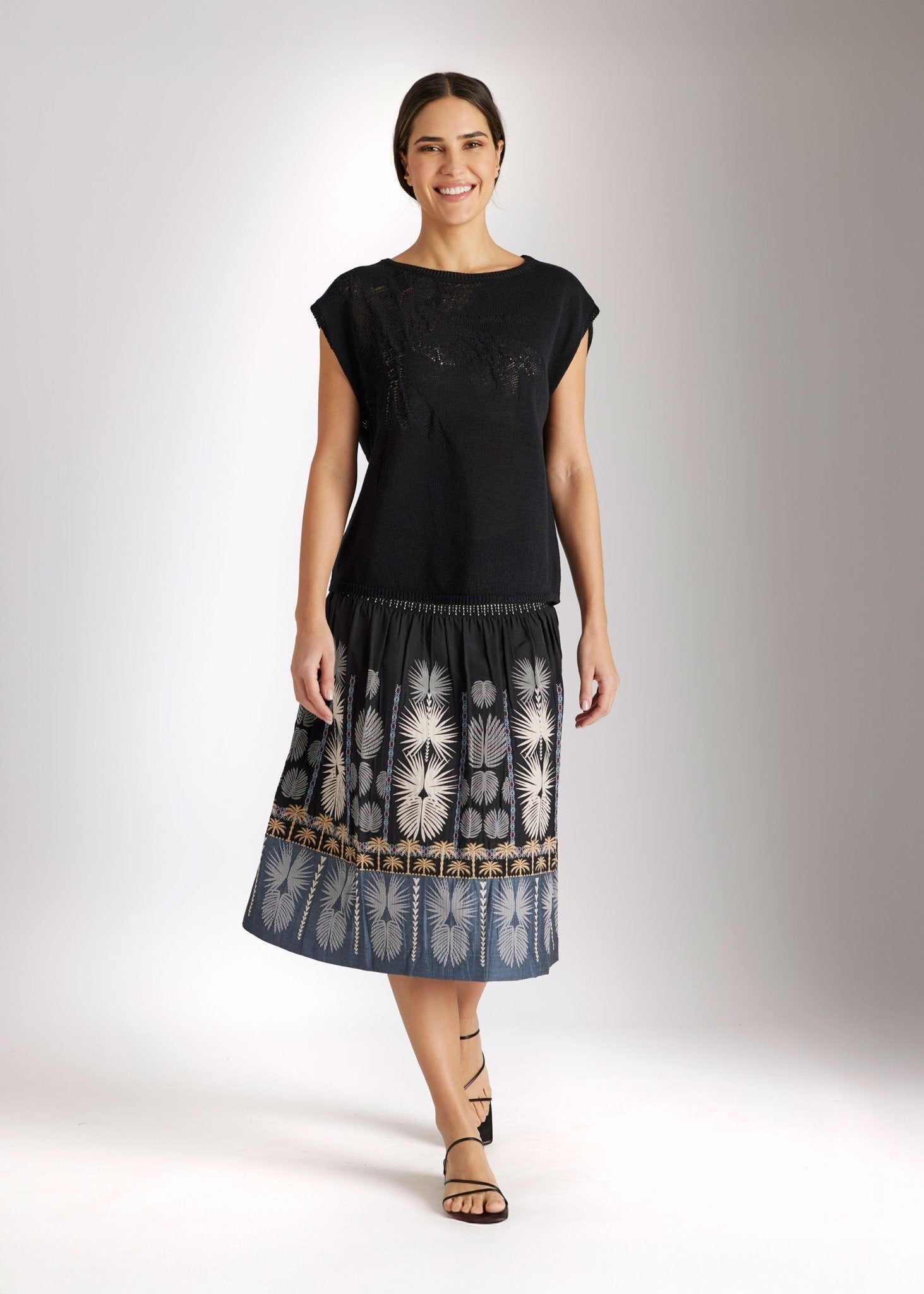 Legeres Strickshirt TOPANI aus Baumwolle und Leinen - FOX'S - Fashion