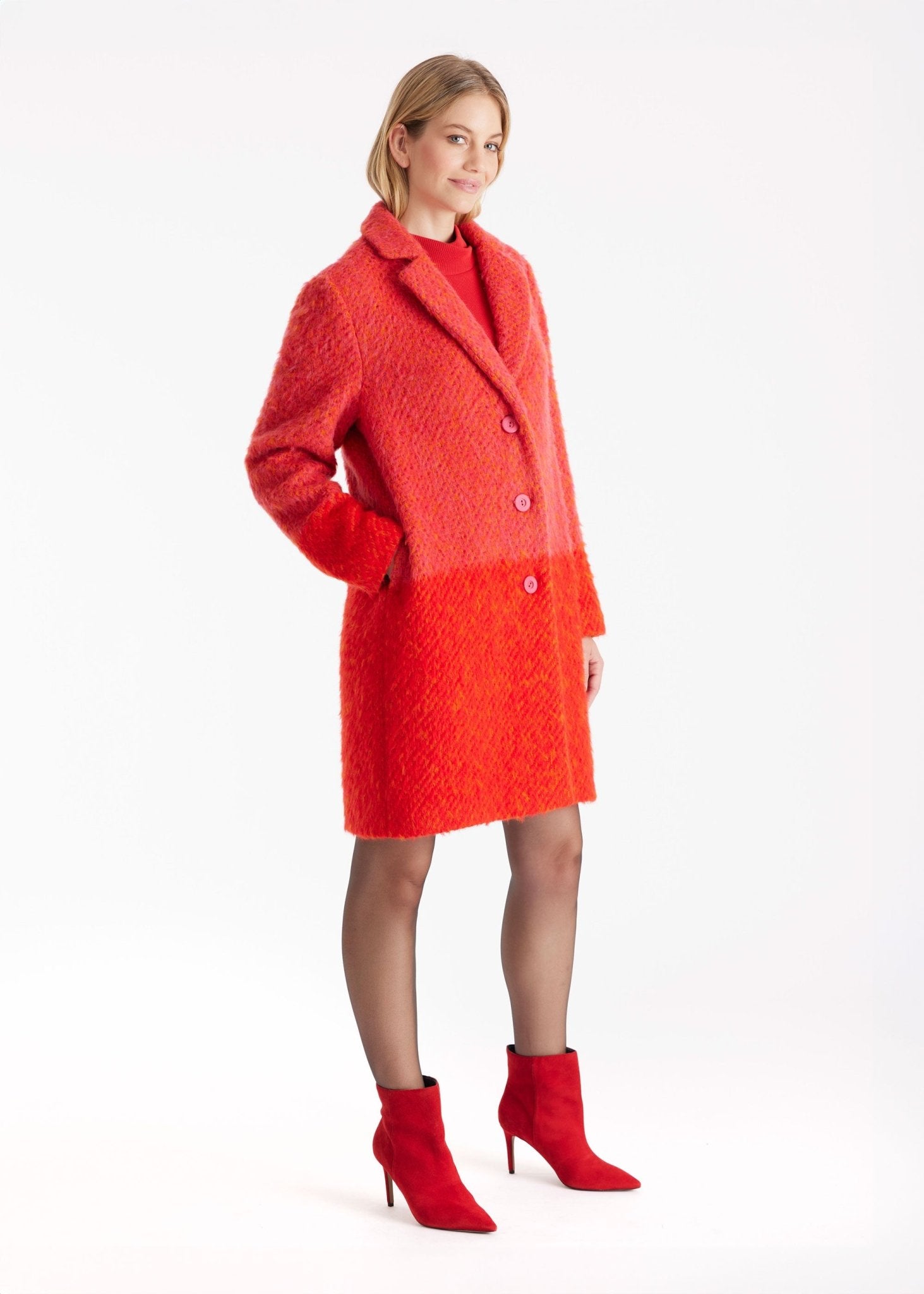 Mantel PURAMANI mit Revers und Knopfleiste - FOX'S - Fashion