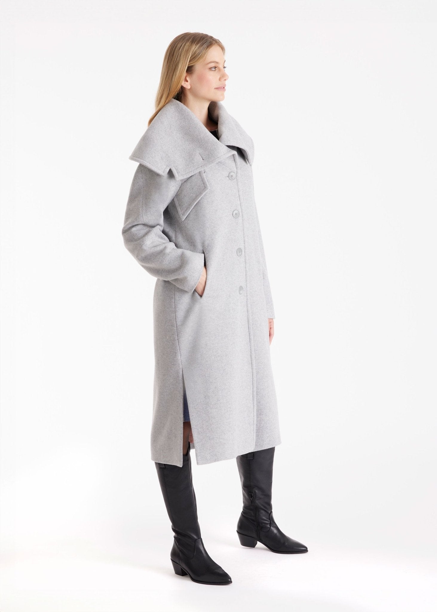 Mantel XANTHIS aus Wolle mit großem Kragen - FOX'S - Fashion