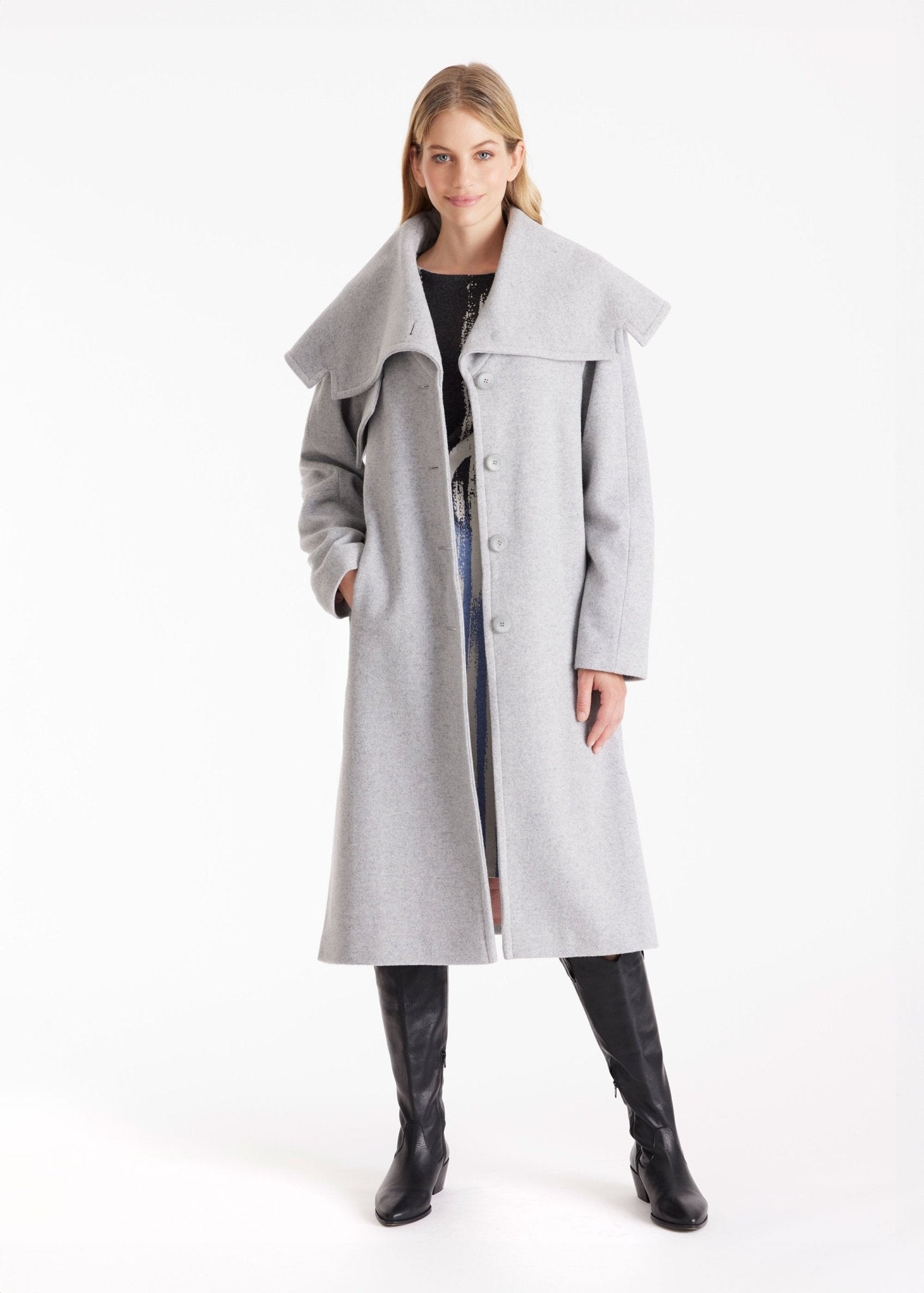 Mantel XANTHIS aus Wolle mit großem Kragen - FOX'S - Fashion