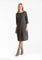 Midi - Kleid JAROBO mit Rundhals und leichter O - Form - FOX'S - Fashion