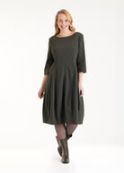 Midi - Kleid JAROBO mit Rundhals und leichter O - Form - FOX'S - Fashion