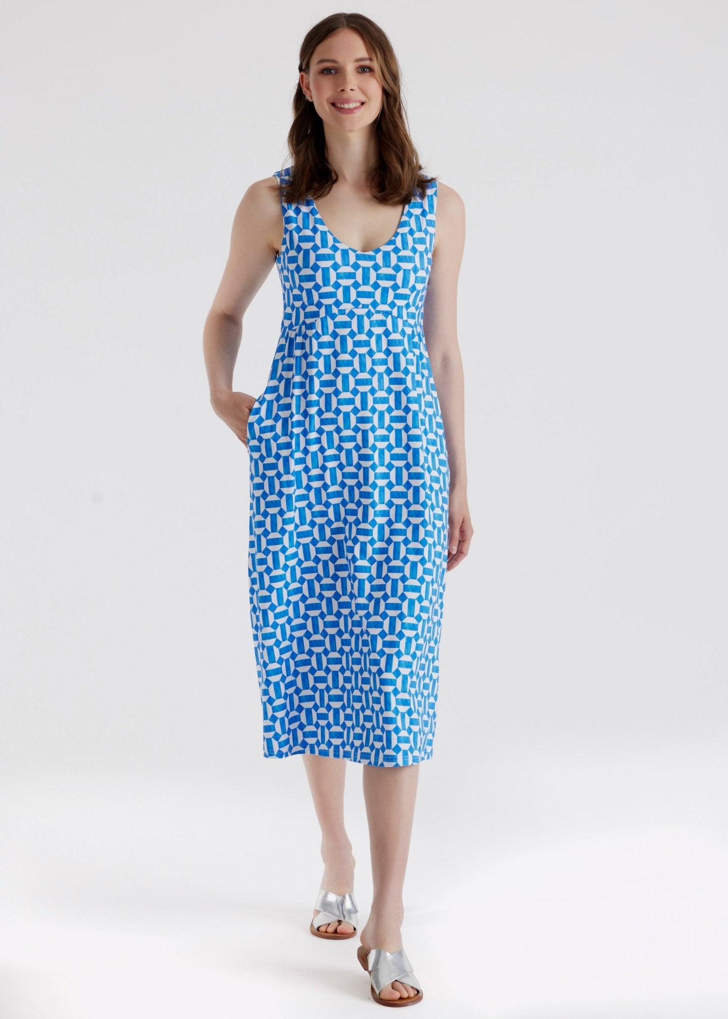Midi - Kleid JILLY aus Viskosejersey in A - Linie - FOX'S - Fashion