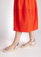 Midi - Kleid SONUX aus Viskosejersey und Taft in leichter O - Form - FOX'S - Fashion
