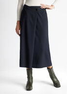 Midi-Rock AJERO aus Viskose-Mix in A-Linie - FOX'S-Fashion