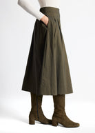 Midi-Rock JUANIRO aus Viskose-Mix in A-Linie - FOX'S-Fashion