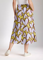 Midi - Rock QUANORO aus Viskose - Baumwoll - Mix in A - Linie - FOX'S - Fashion