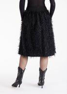 One Size Rock LAFEDRO in Midi - Länge mit Fransen - Optik - FOX'S - Fashion