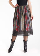 One Size Rock LAFOLKORO in Midi - Länge mit Falten - FOX'S - Fashion