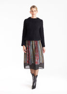 One Size Rock LAFOLKORO in Midi - Länge mit Falten - FOX'S - Fashion