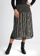 One Size Rock LEOPARO-W aus Viskose-Mix in Midi-Länge - FOX'S-Fashion
