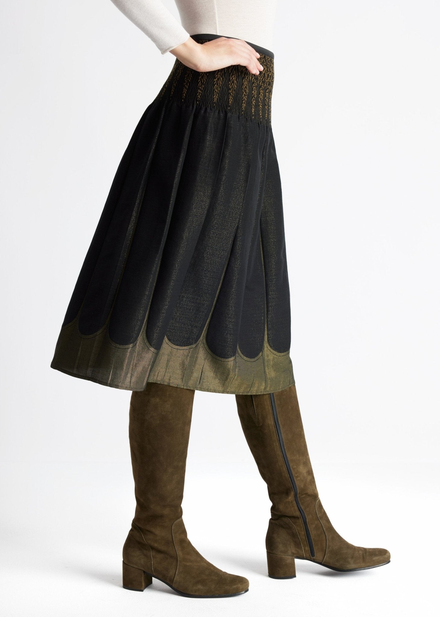 One Size Rock LEPLIRO-W aus Baumwoll-Mix in Midi-Länge - FOX'S-Fashion