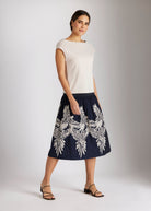 One Size Rock LONGERO - S aus Baumwollmix in Midi - Länge mit Gummibund - FOX'S - Fashion