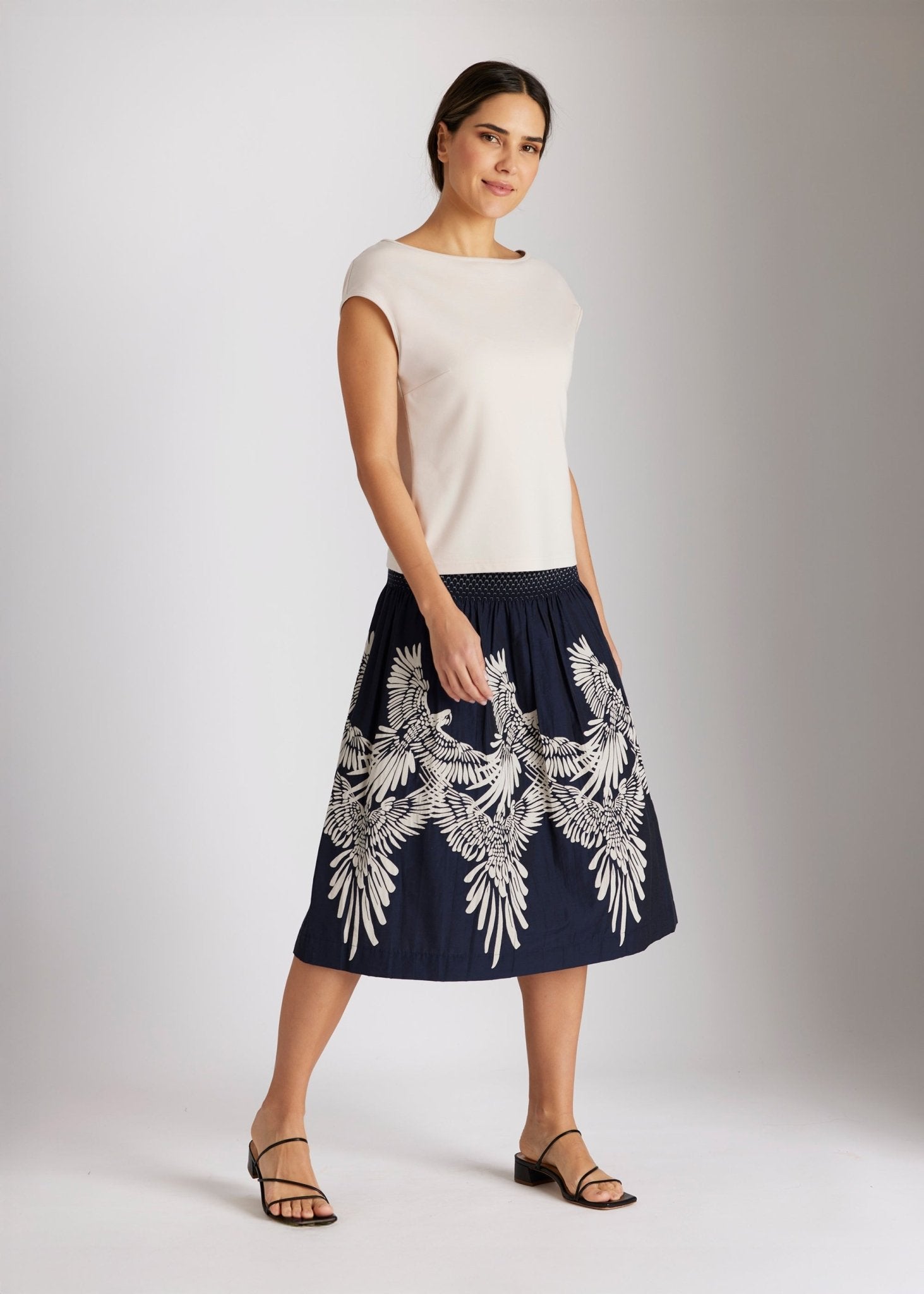 One Size Rock LONGERO - S aus Baumwollmix in Midi - Länge mit Gummibund - FOX'S - Fashion