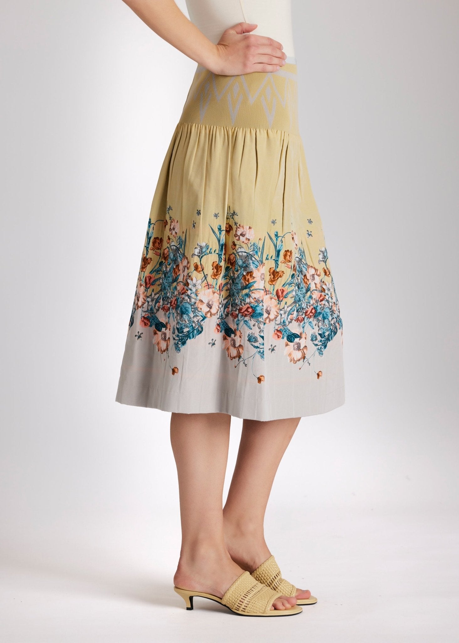 One Size Rock LONGERO - S aus Baumwollmix in Midi - Länge mit Gummibund - FOX'S - Fashion