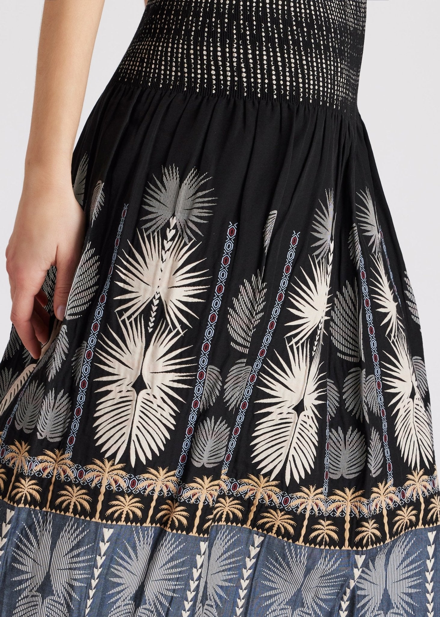 One Size Rock LONGERO - S aus Baumwollmix in Midi - Länge mit Gummibund - FOX'S - Fashion