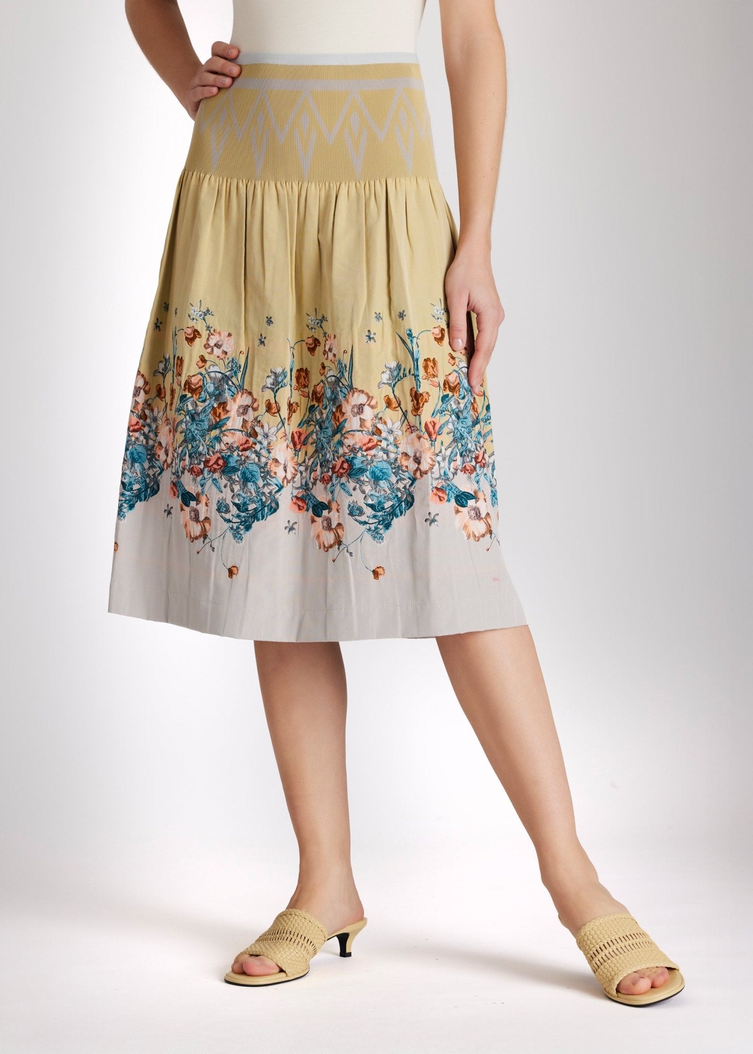 One Size Rock LONGERO - S aus Baumwollmix in Midi - Länge mit Gummibund - FOX'S - Fashion