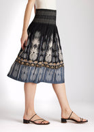 One Size Rock LONGERO - S aus Baumwollmix in Midi - Länge mit Gummibund - FOX'S - Fashion