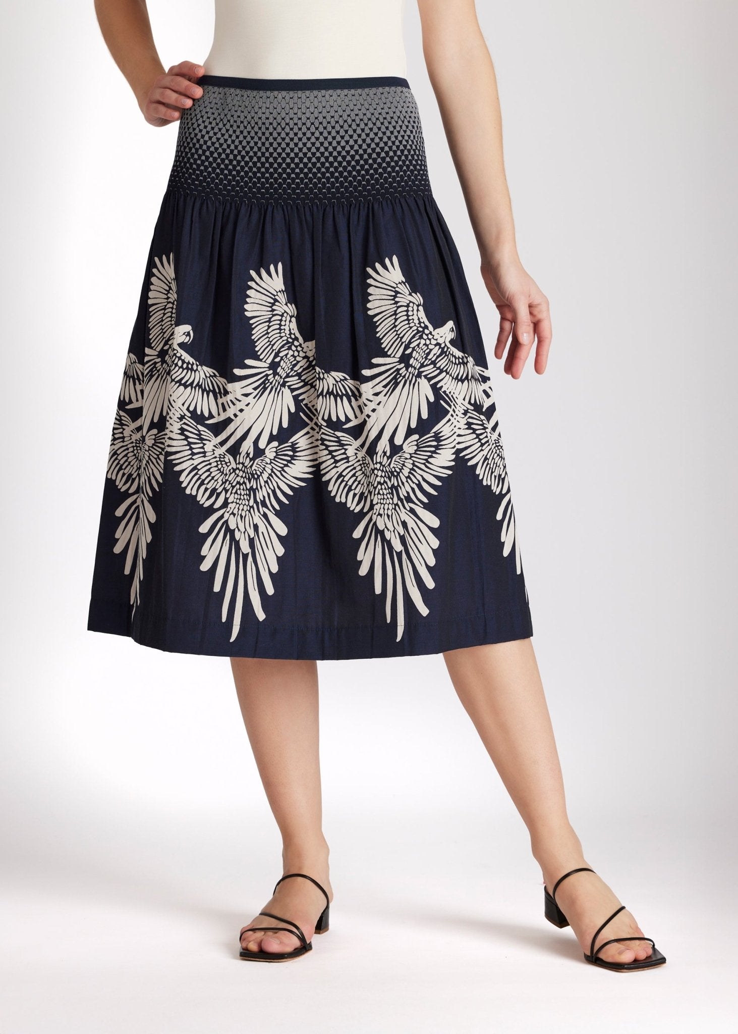 One Size Rock LONGERO - S aus Baumwollmix in Midi - Länge mit Gummibund - FOX'S - Fashion