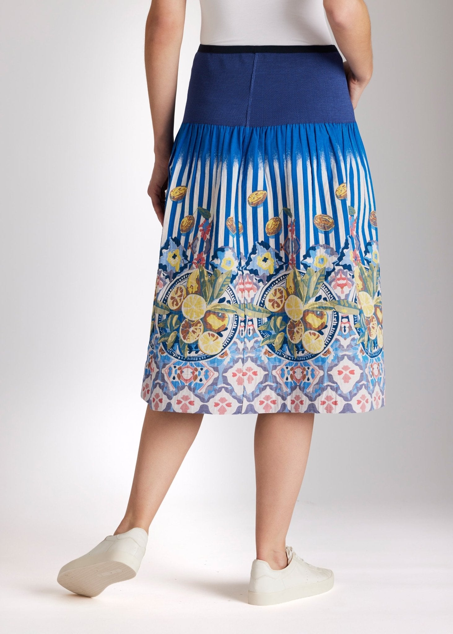 One Size Rock LONGERO - S aus Baumwollmix in Midi - Länge mit Gummibund - FOX'S - Fashion