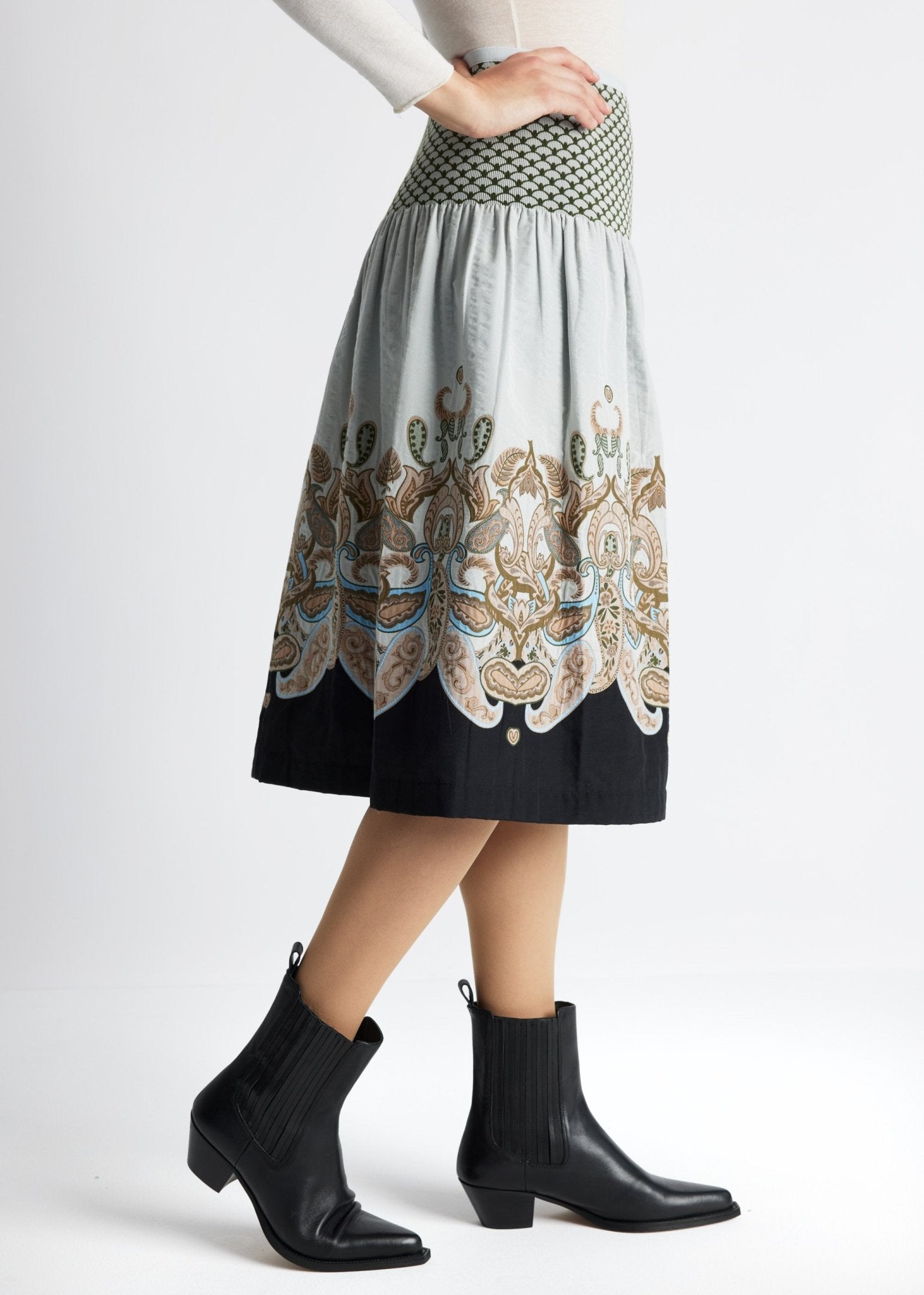 One Size Rock LONGERO-W aus Baumwoll-Mix in Midi-Länge mit Gummibund - FOX'S-Fashion
