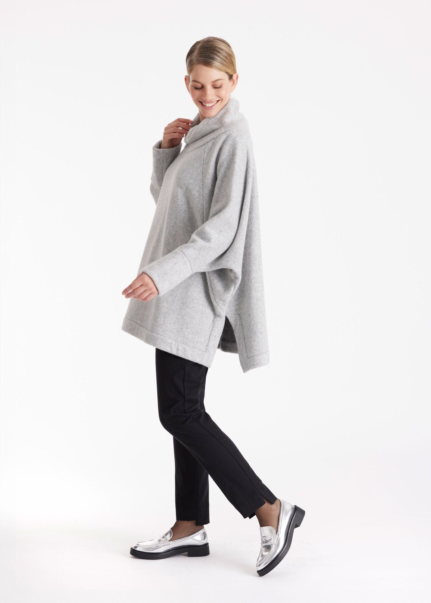 Oversized Pullover SUSPENSA mit hohem Kragen - FOX'S - Fashion